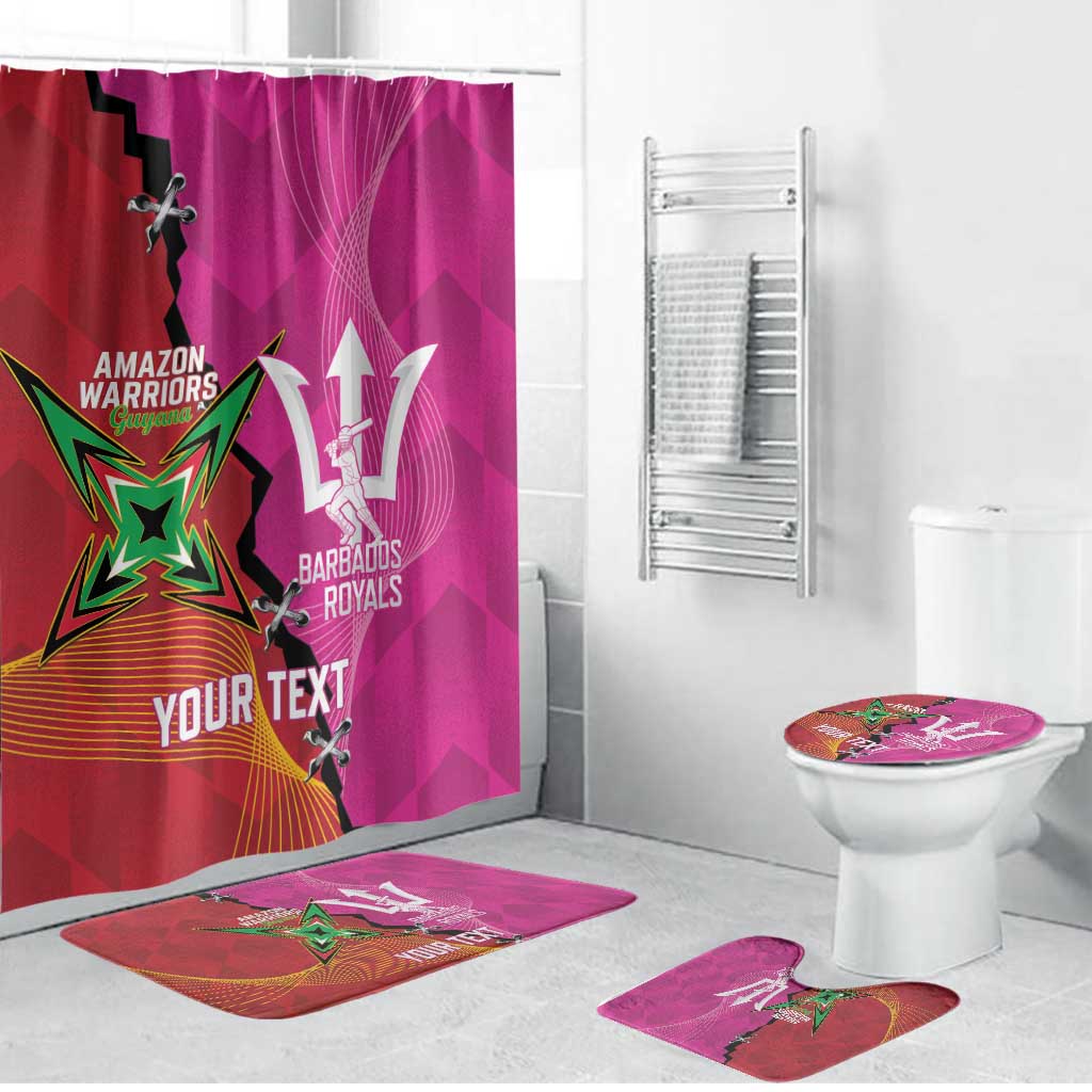 Barbados and Guyana Cricket Personalized Bathroom Set Royals Amazon Warriors Together - Wonder Print Shop