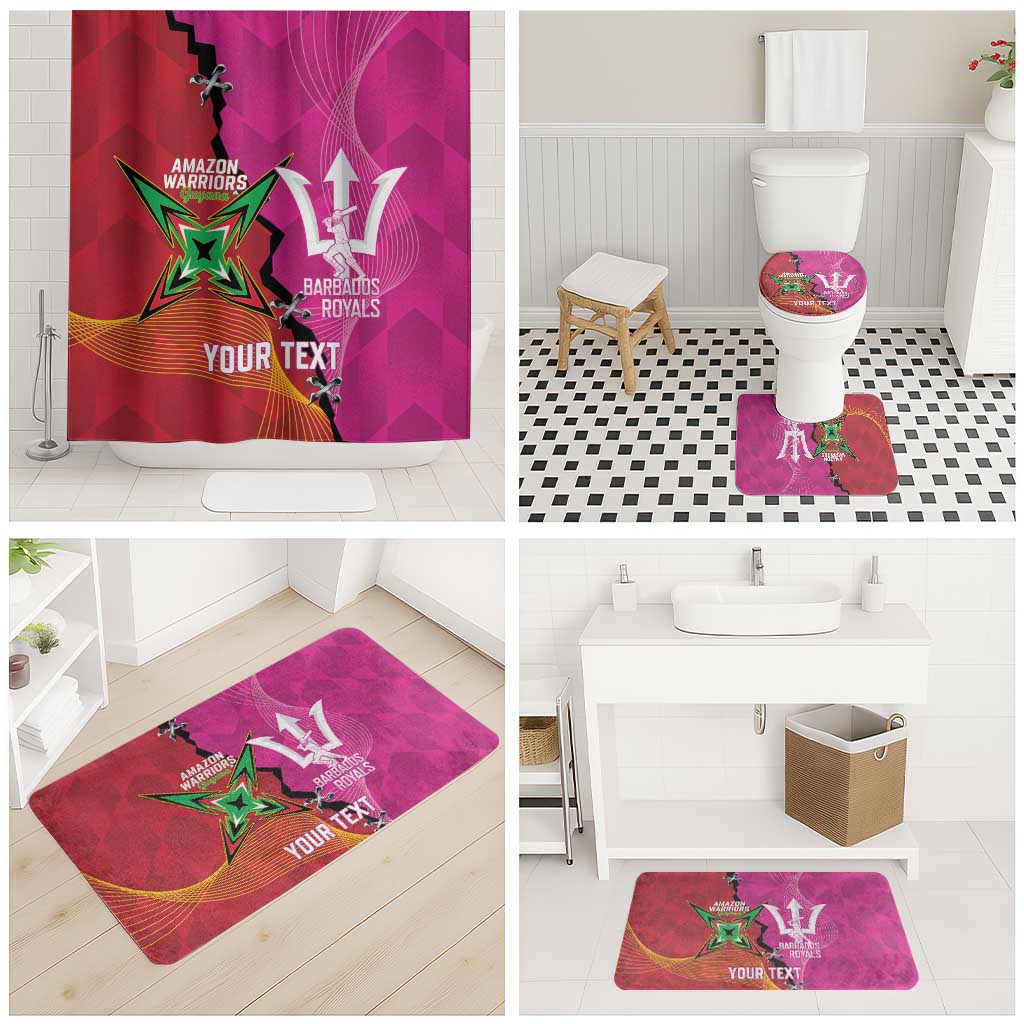 Barbados and Guyana Cricket Personalized Bathroom Set Royals Amazon Warriors Together - Wonder Print Shop