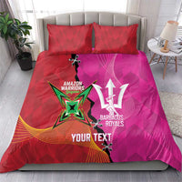 Barbados and Guyana Cricket Personalized Bedding Set Royals Amazon Warriors Together - Wonder Print Shop