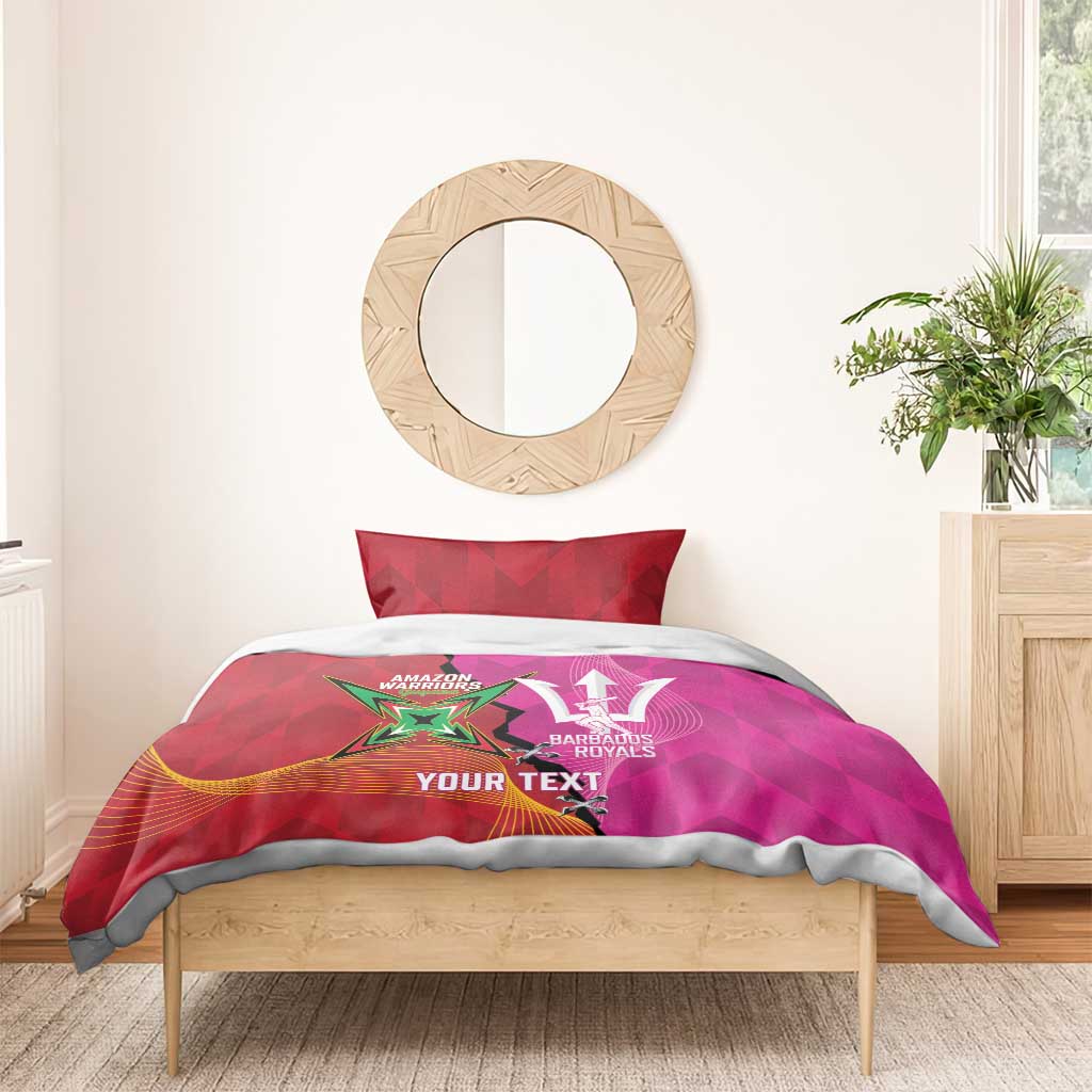 Barbados and Guyana Cricket Personalized Bedding Set Royals Amazon Warriors Together - Wonder Print Shop