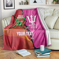 Barbados and Guyana Cricket Personalized Blanket Royals Amazon Warriors Together - Wonder Print Shop