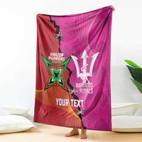 Barbados and Guyana Cricket Personalized Blanket Royals Amazon Warriors Together - Wonder Print Shop