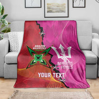 Barbados and Guyana Cricket Personalized Blanket Royals Amazon Warriors Together - Wonder Print Shop