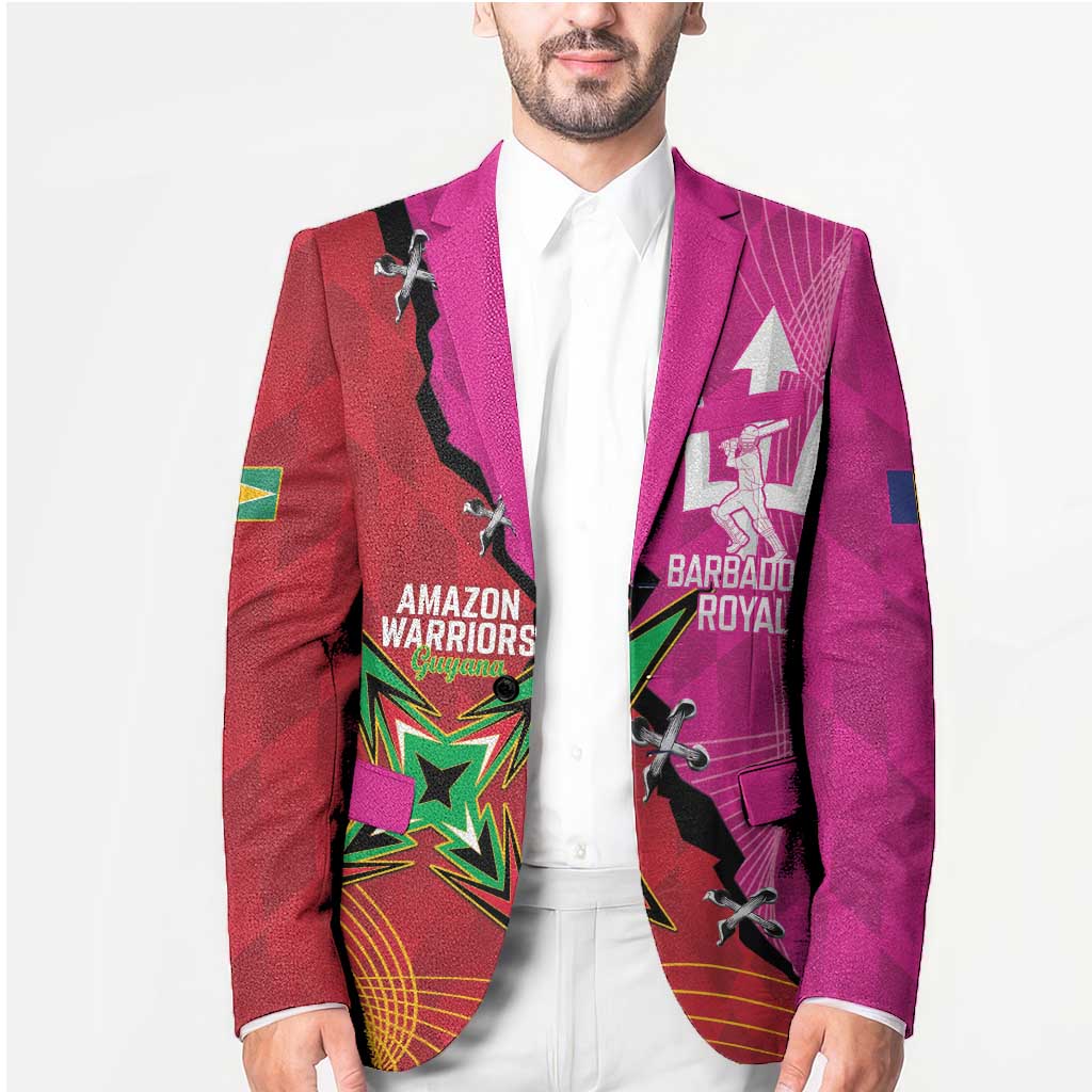 Barbados and Guyana Cricket Personalized Blazer Royals Amazon Warriors Together - Wonder Print Shop