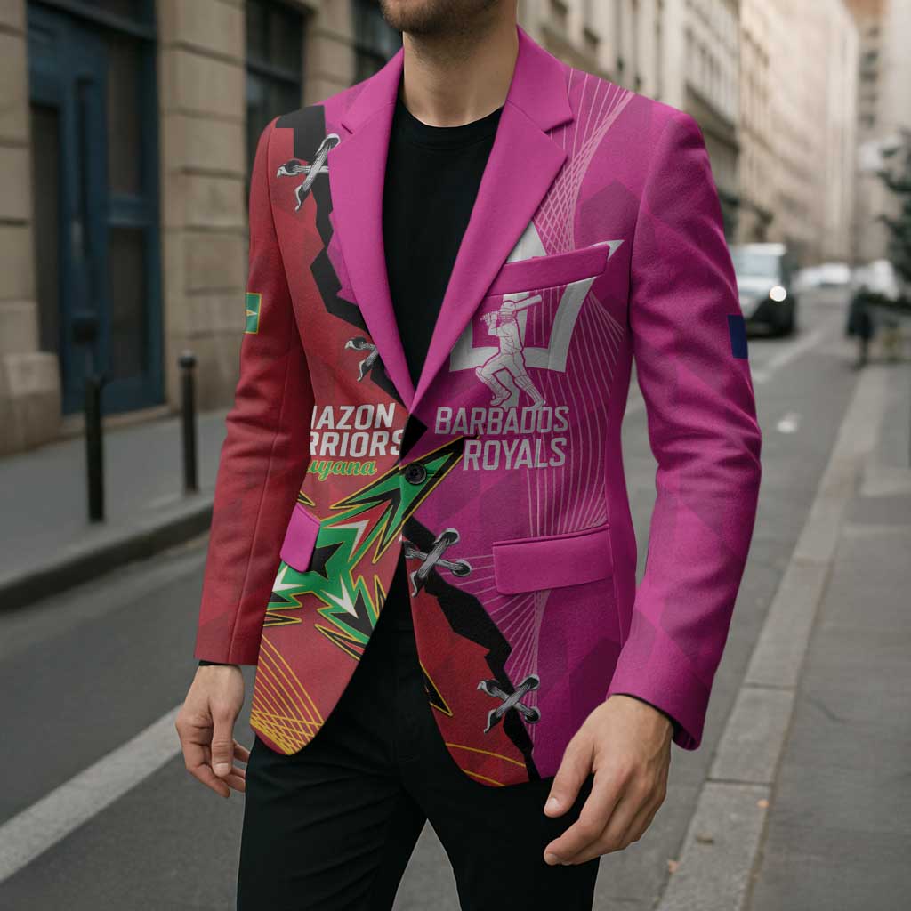 Barbados and Guyana Cricket Personalized Blazer Royals Amazon Warriors Together - Wonder Print Shop