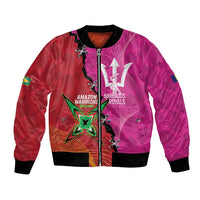 Barbados and Guyana Cricket Personalized Bomber Jacket Royals Amazon Warriors Together - Wonder Print Shop