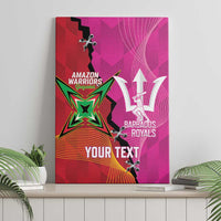 Barbados and Guyana Cricket Personalized Canvas Wall Art Royals Amazon Warriors Together - Wonder Print Shop