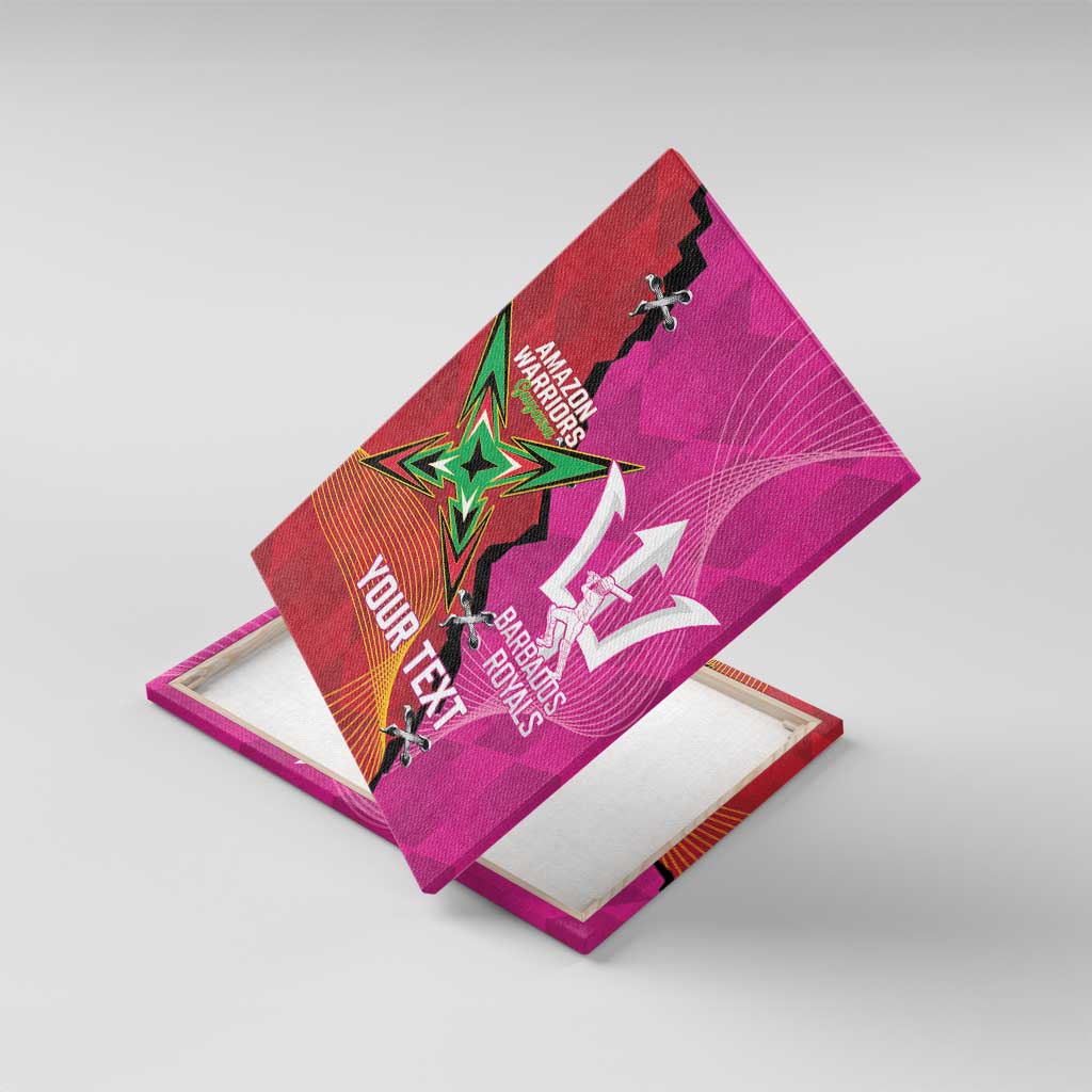 Barbados and Guyana Cricket Personalized Canvas Wall Art Royals Amazon Warriors Together - Wonder Print Shop