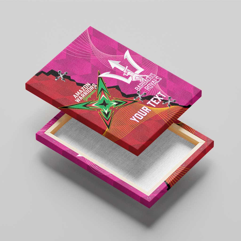 Barbados and Guyana Cricket Personalized Canvas Wall Art Royals Amazon Warriors Together - Wonder Print Shop