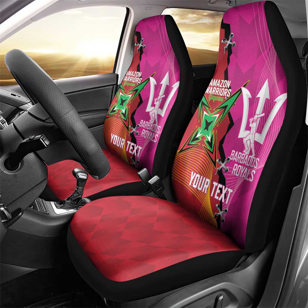 Barbados and Guyana Cricket Personalized Car Seat Cover Royals Amazon Warriors Together - Wonder Print Shop