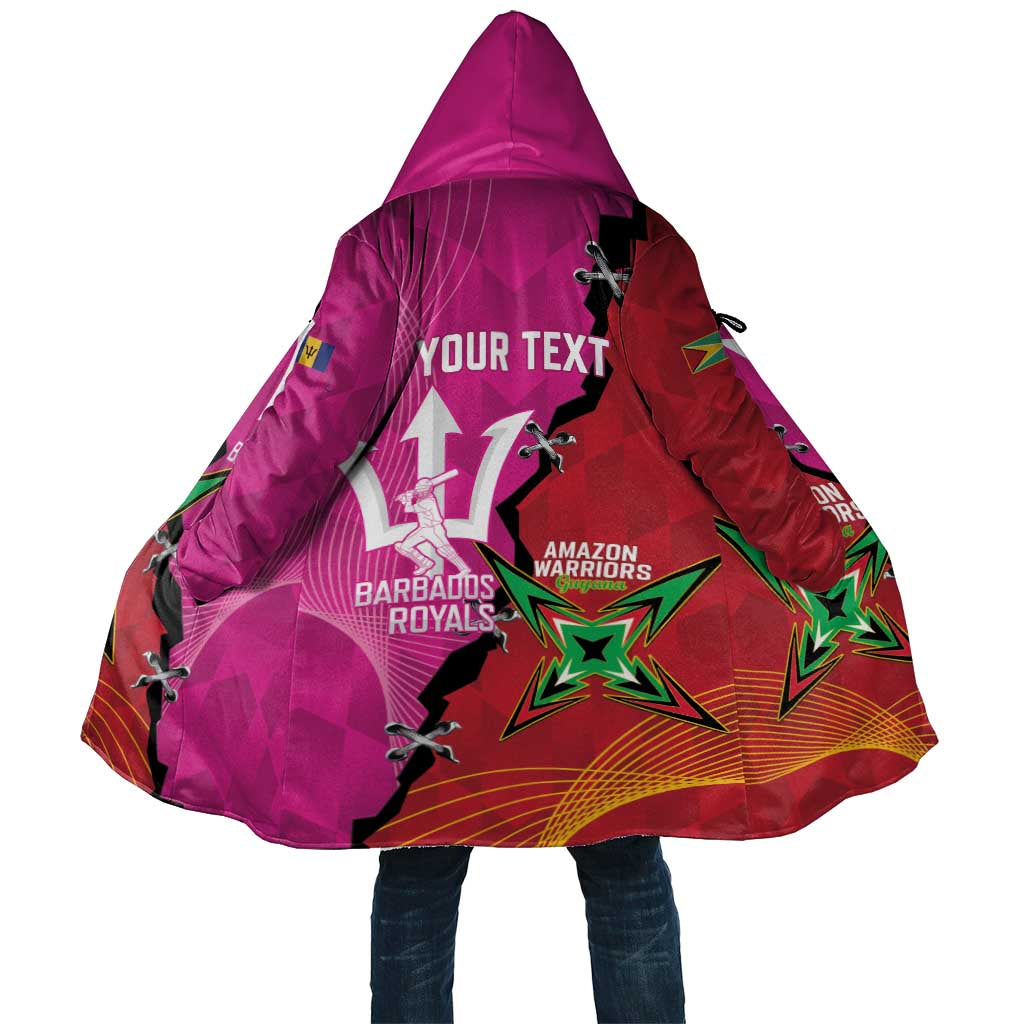 Barbados and Guyana Cricket Personalized Cloak Royals Amazon Warriors Together - Wonder Print Shop