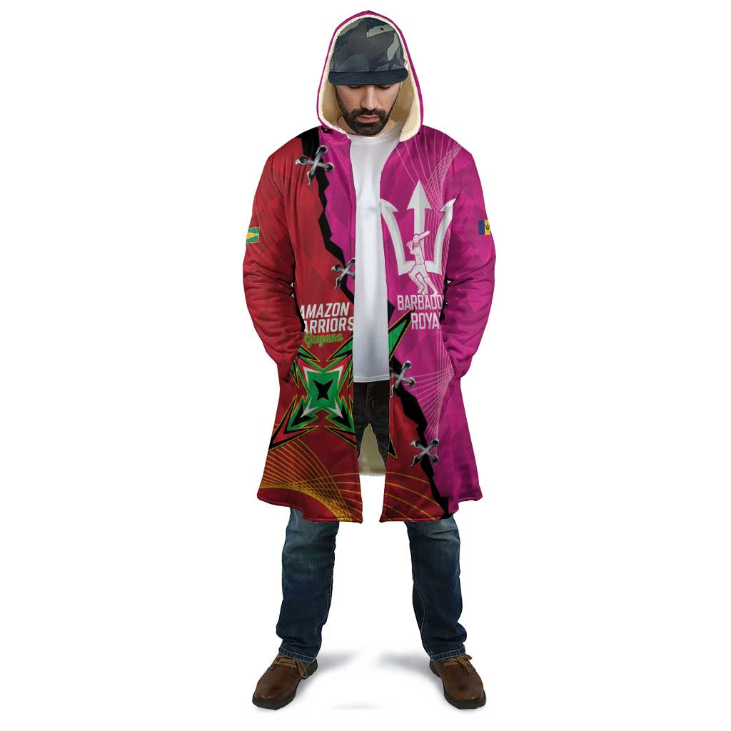 Barbados and Guyana Cricket Personalized Cloak Royals Amazon Warriors Together - Wonder Print Shop