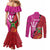 Barbados and Guyana Cricket Personalized Couples Matching Mermaid Dress and Long Sleeve Button Shirt Royals Amazon Warriors Together - Wonder Print Shop