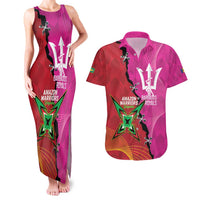 Barbados and Guyana Cricket Personalized Couples Matching Tank Maxi Dress and Hawaiian Shirt Royals Amazon Warriors Together - Wonder Print Shop