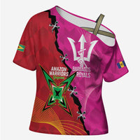 Barbados and Guyana Cricket Personalized Cross Shoulder Shirt Royals Amazon Warriors Together - Wonder Print Shop