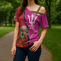 Barbados and Guyana Cricket Personalized Cross Shoulder Shirt Royals Amazon Warriors Together - Wonder Print Shop