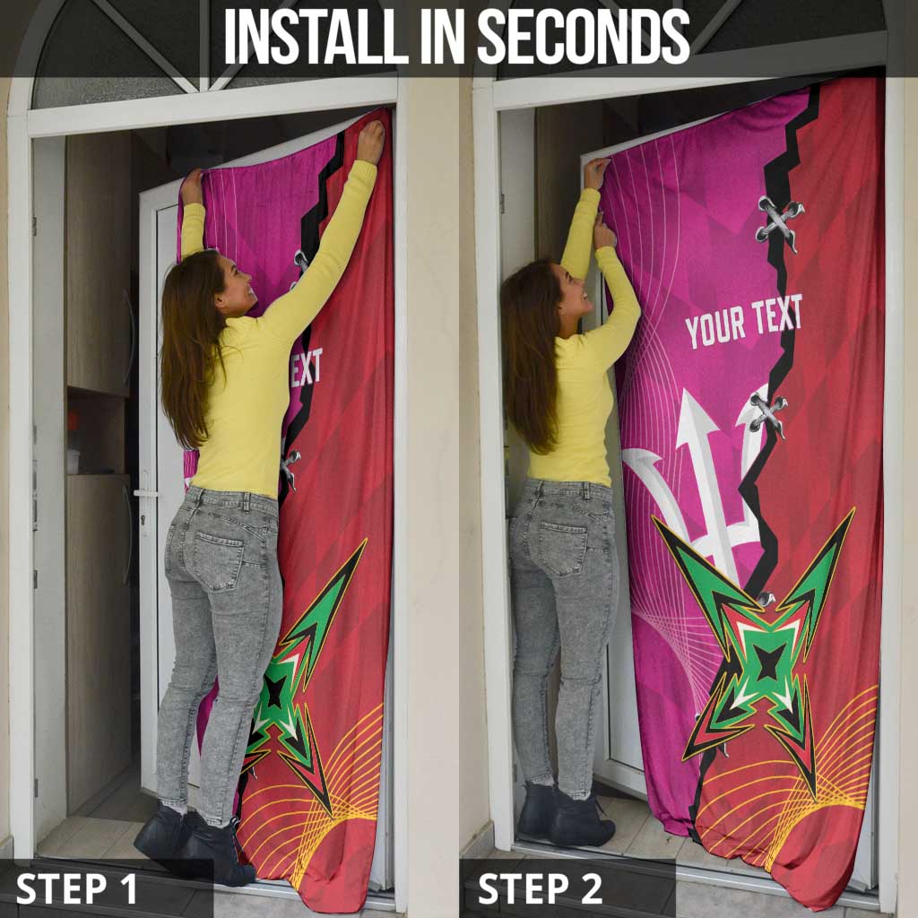 Barbados and Guyana Cricket Personalized Door Cover Royals Amazon Warriors Together - Wonder Print Shop