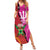 Barbados and Guyana Cricket Personalized Family Matching Summer Maxi Dress and Hawaiian Shirt Royals Amazon Warriors Together - Wonder Print Shop
