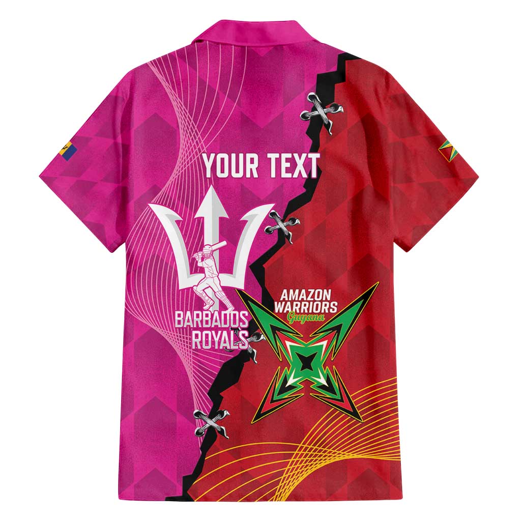 Barbados and Guyana Cricket Personalized Family Matching Tank Maxi Dress and Hawaiian Shirt Royals Amazon Warriors Together - Wonder Print Shop