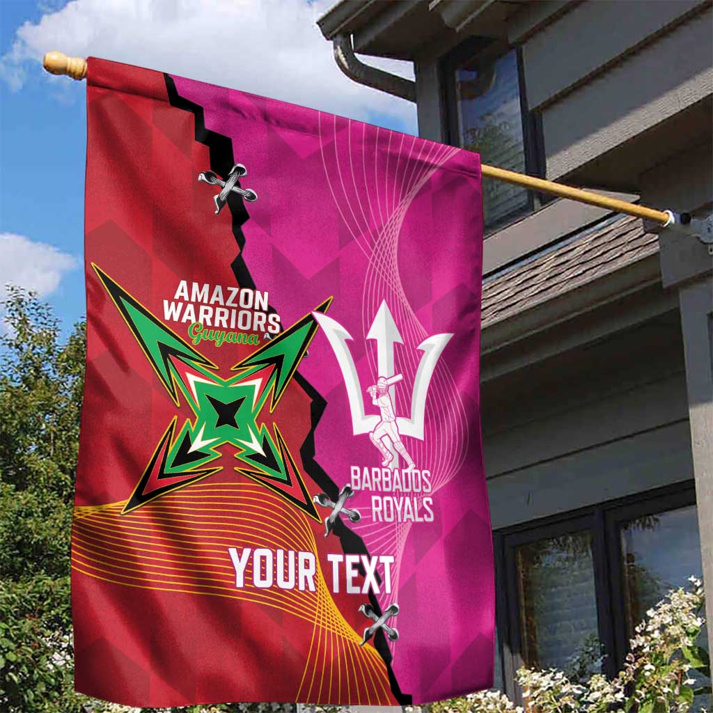 Barbados and Guyana Cricket Personalized Garden Flag Royals Amazon Warriors Together - Wonder Print Shop