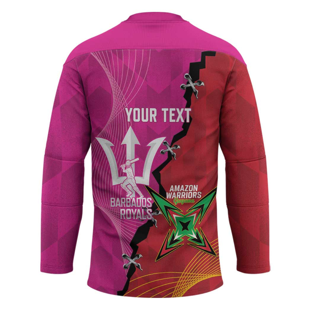 Barbados and Guyana Cricket Personalized Hockey Jersey Royals Amazon Warriors Together - Wonder Print Shop