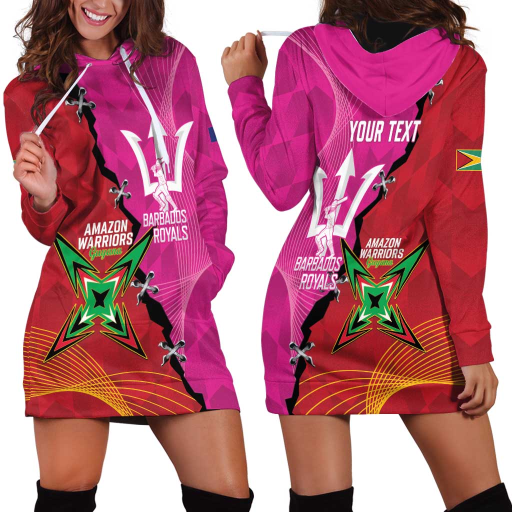 Barbados and Guyana Cricket Personalized Hoodie Dress Royals Amazon Warriors Together - Wonder Print Shop