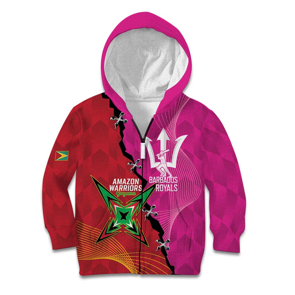 Barbados and Guyana Cricket Personalized Kid Hoodie Royals Amazon Warriors Together - Wonder Print Shop