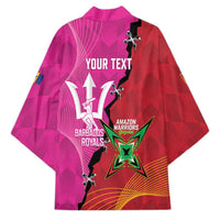 Barbados and Guyana Cricket Personalized Kimono Royals Amazon Warriors Together - Wonder Print Shop