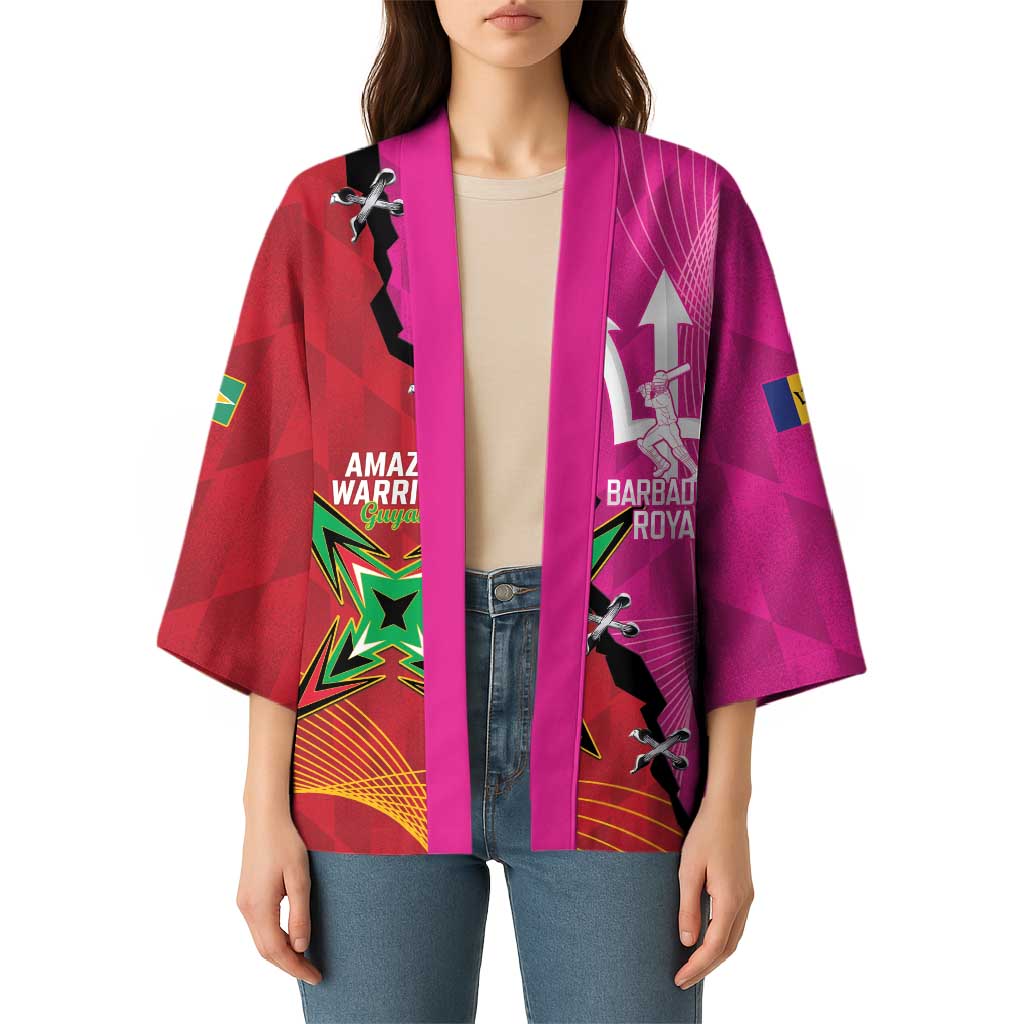 Barbados and Guyana Cricket Personalized Kimono Royals Amazon Warriors Together - Wonder Print Shop