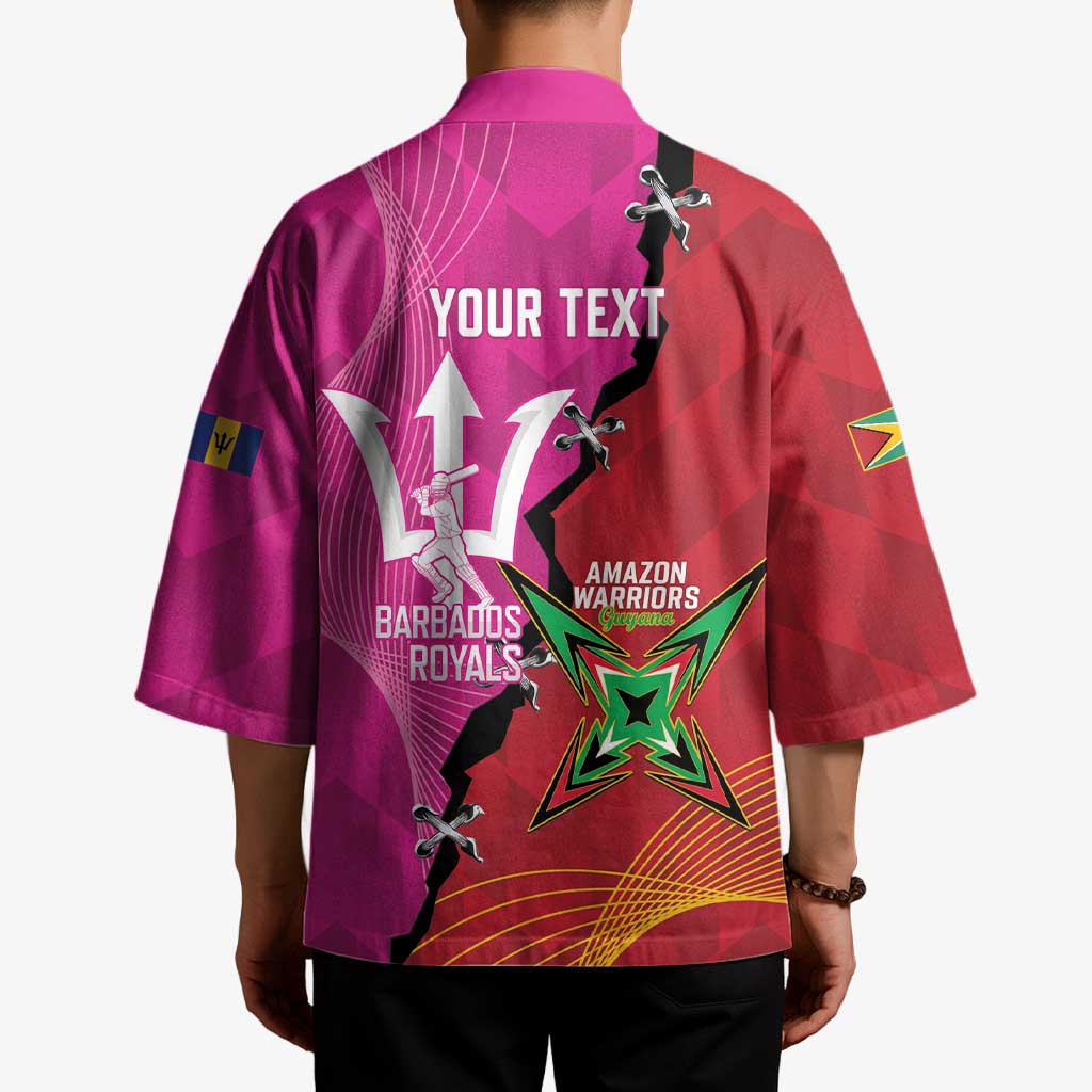 Barbados and Guyana Cricket Personalized Kimono Royals Amazon Warriors Together - Wonder Print Shop