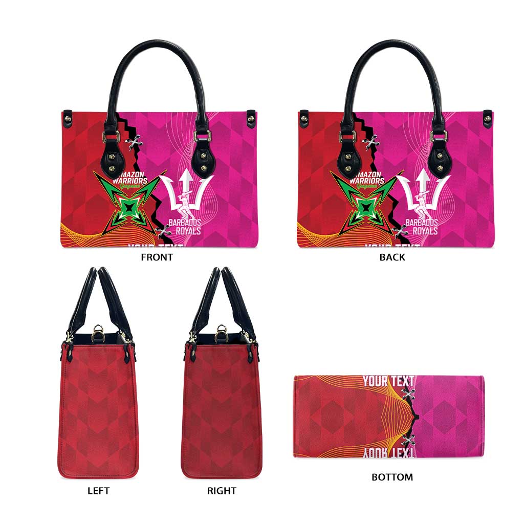 Barbados and Guyana Cricket Personalized Leather Bag Royals Amazon Warriors Together - Wonder Print Shop