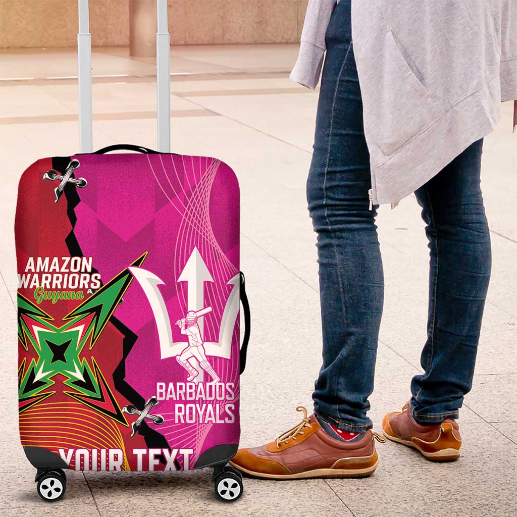 Barbados and Guyana Cricket Personalized Luggage Cover Royals Amazon Warriors Together - Wonder Print Shop