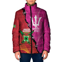 Barbados and Guyana Cricket Personalized Padded Jacket Royals Amazon Warriors Together - Wonder Print Shop
