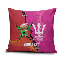 Barbados and Guyana Cricket Personalized Pillow Cover Royals Amazon Warriors Together - Wonder Print Shop