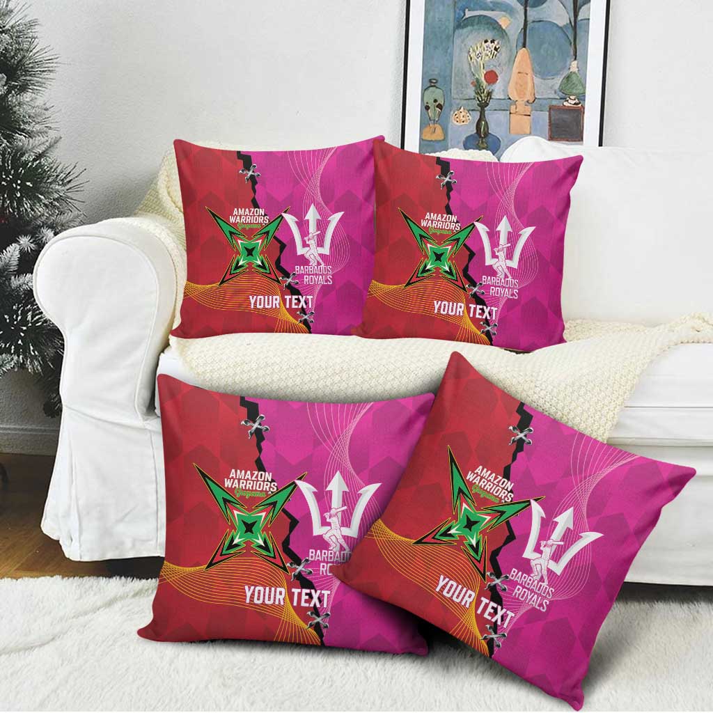 Barbados and Guyana Cricket Personalized Pillow Cover Royals Amazon Warriors Together - Wonder Print Shop