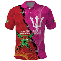 Barbados and Guyana Cricket Personalized Polo Shirt Royals Amazon Warriors Together - Wonder Print Shop