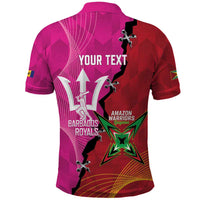 Barbados and Guyana Cricket Personalized Polo Shirt Royals Amazon Warriors Together - Wonder Print Shop