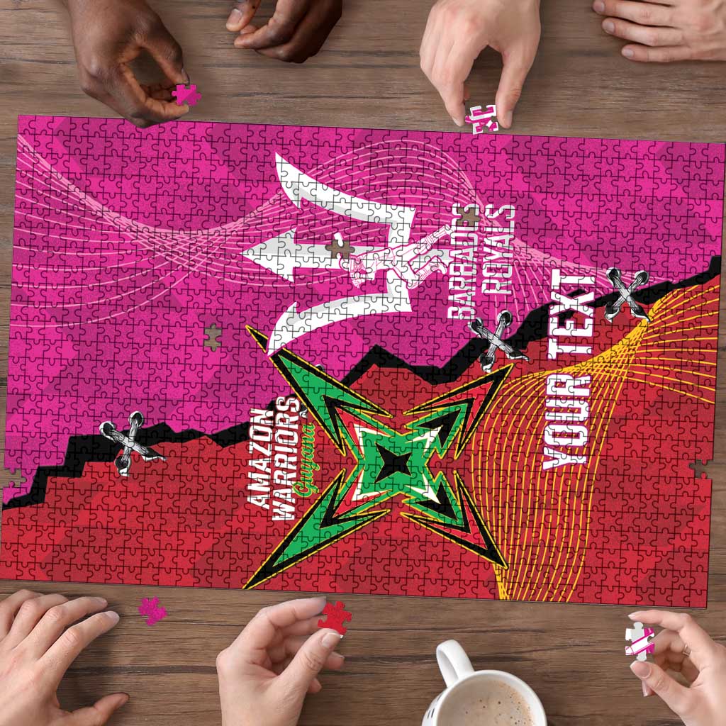 Barbados and Guyana Cricket Personalized Puzzle Royals Amazon Warriors Together - Wonder Print Shop