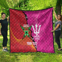 Barbados and Guyana Cricket Personalized Quilt Royals Amazon Warriors Together - Wonder Print Shop