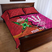 Barbados and Guyana Cricket Personalized Quilt Bed Set Royals Amazon Warriors Together - Wonder Print Shop