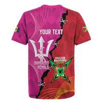 Barbados and Guyana Cricket Personalized Rugby Jersey Royals Amazon Warriors Together - Wonder Print Shop