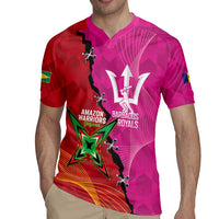 Barbados and Guyana Cricket Personalized Rugby Jersey Royals Amazon Warriors Together - Wonder Print Shop