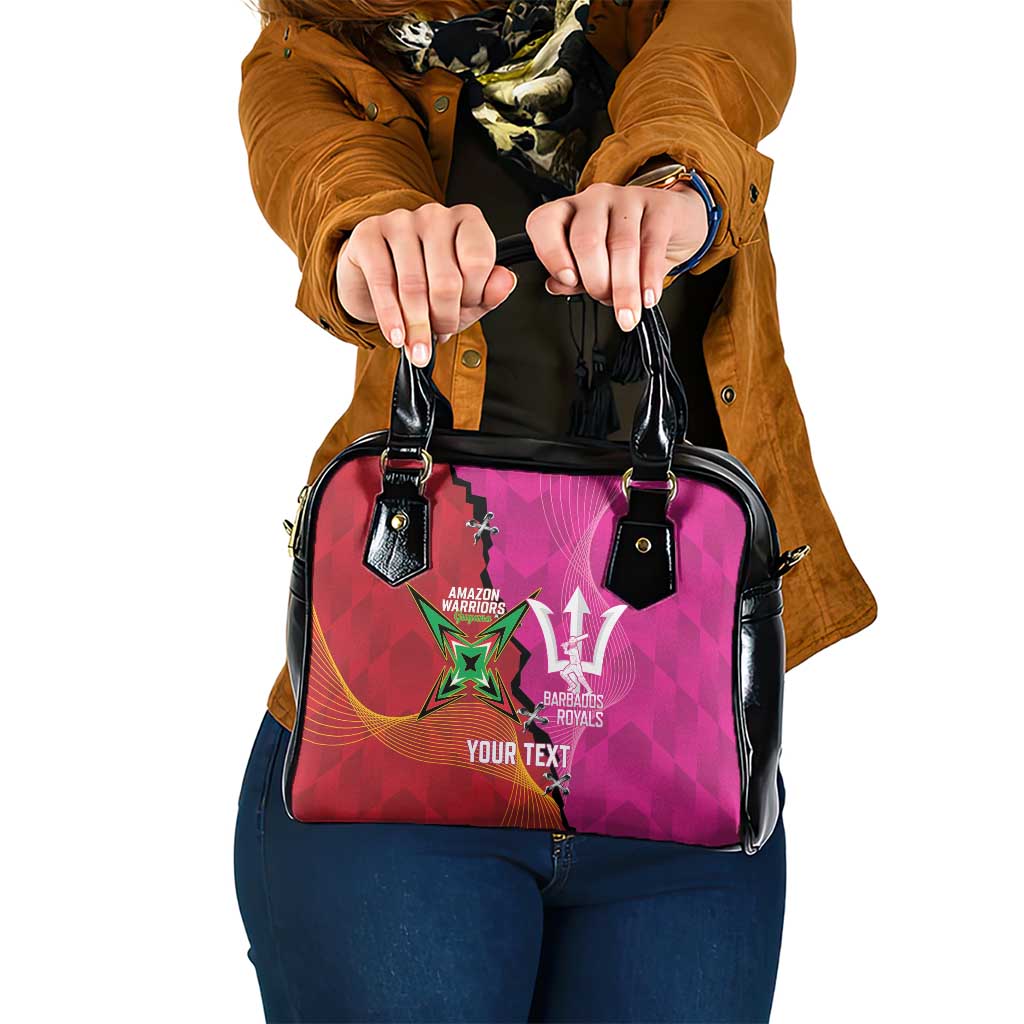Barbados and Guyana Cricket Personalized Shoulder Handbag Royals Amazon Warriors Together - Wonder Print Shop