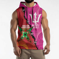 Barbados and Guyana Cricket Personalized Sleeveless Hoodie Royals Amazon Warriors Together - Wonder Print Shop