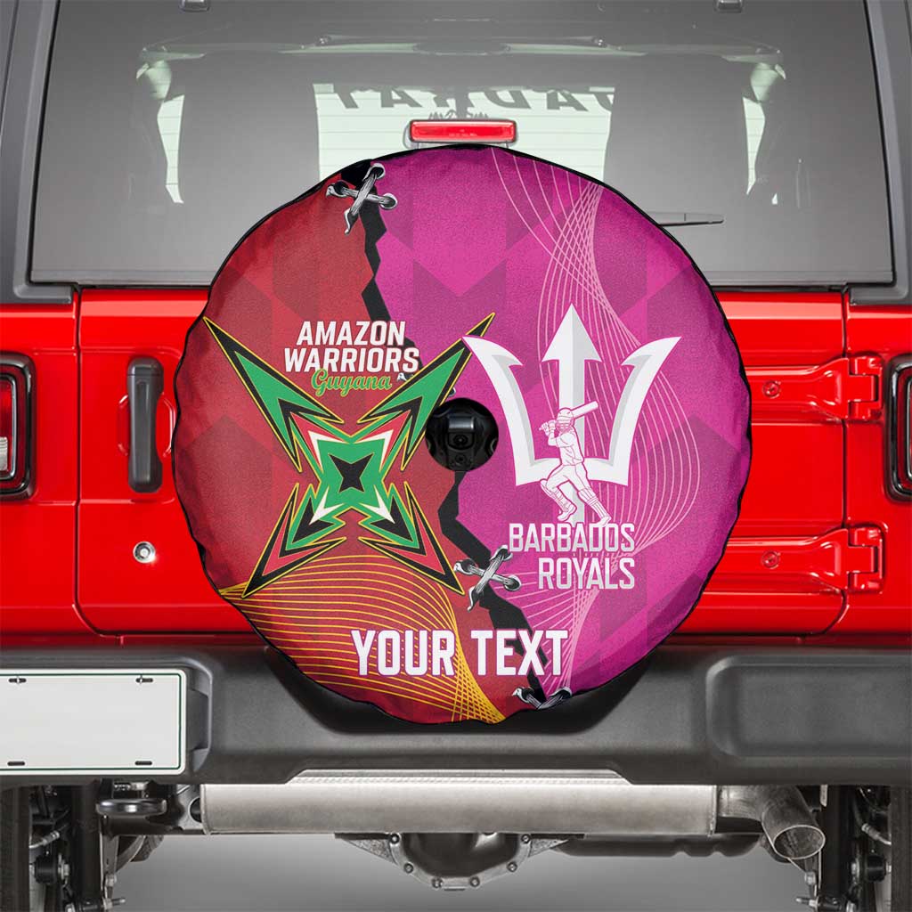 Barbados and Guyana Cricket Personalized Spare Tire Cover Royals Amazon Warriors Together - Wonder Print Shop