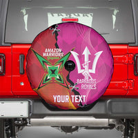 Barbados and Guyana Cricket Personalized Spare Tire Cover Royals Amazon Warriors Together - Wonder Print Shop