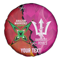 Barbados and Guyana Cricket Personalized Spare Tire Cover Royals Amazon Warriors Together - Wonder Print Shop