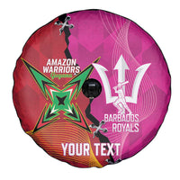 Barbados and Guyana Cricket Personalized Spare Tire Cover Royals Amazon Warriors Together - Wonder Print Shop