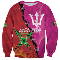 Barbados and Guyana Cricket Personalized Sweatshirt Royals Amazon Warriors Together - Wonder Print Shop