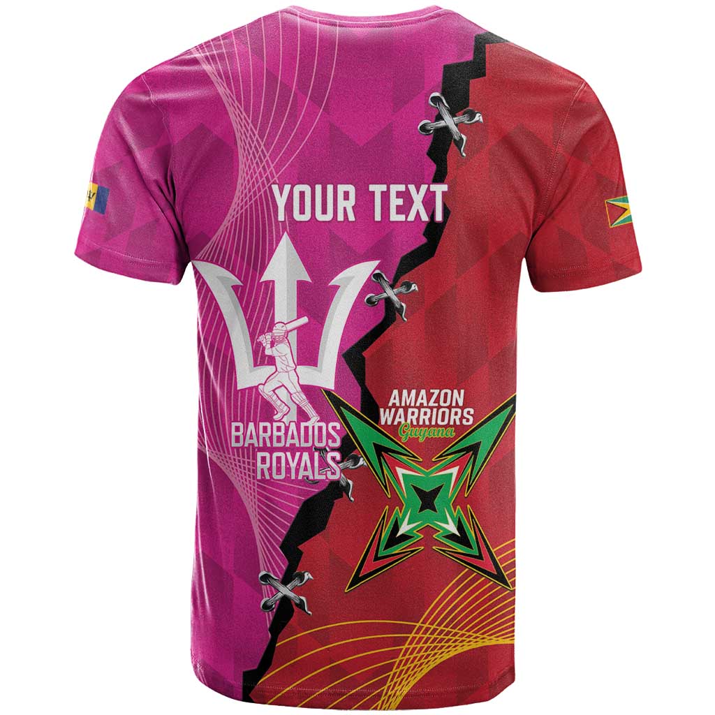 Barbados and Guyana Cricket Personalized T Shirt Royals Amazon Warriors Together - Wonder Print Shop